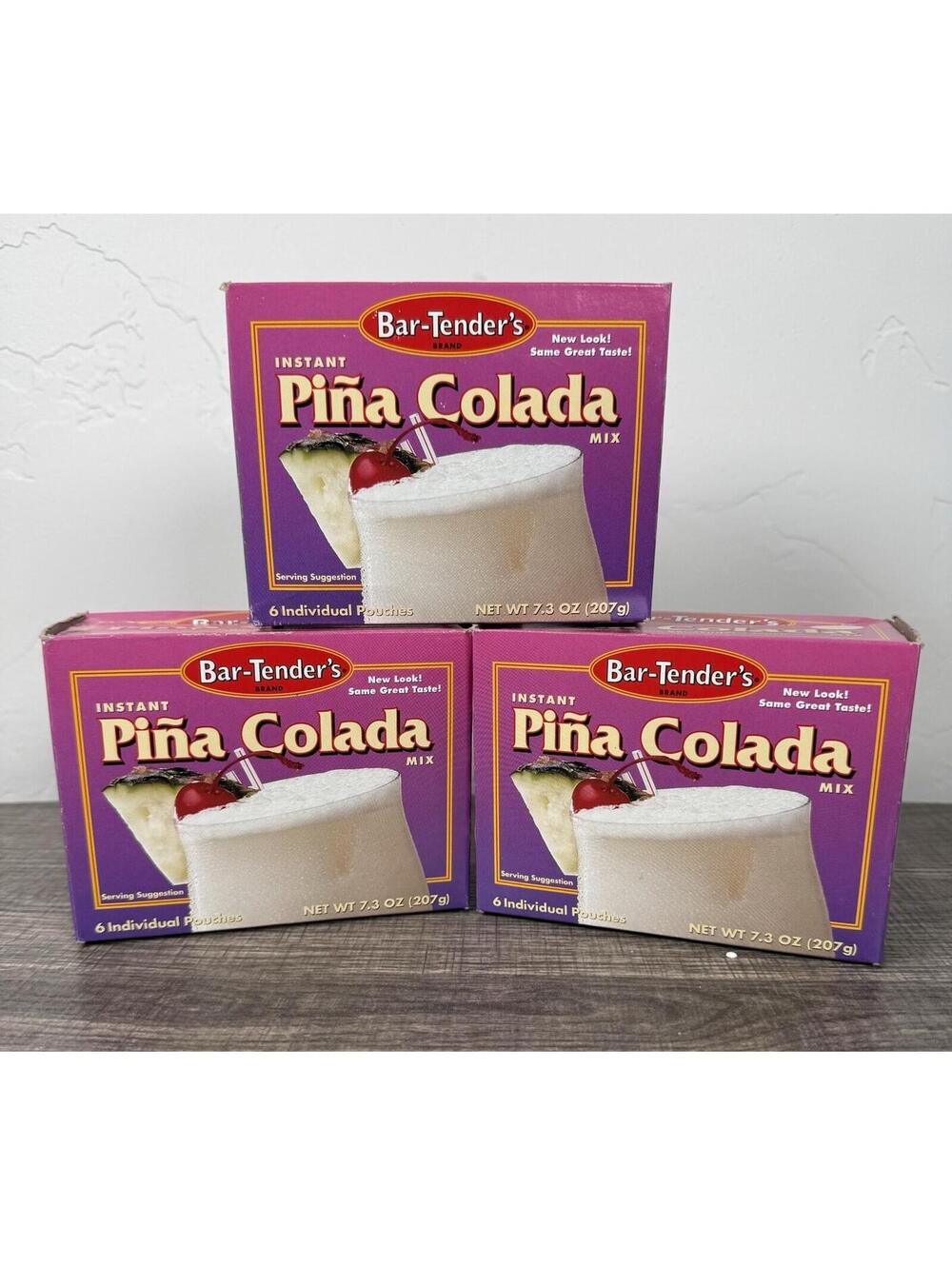 Vintage Bar-Tender’s Piña Colada Mix 3 Boxes Sealed Retro Tiki Bar Retro Y2K